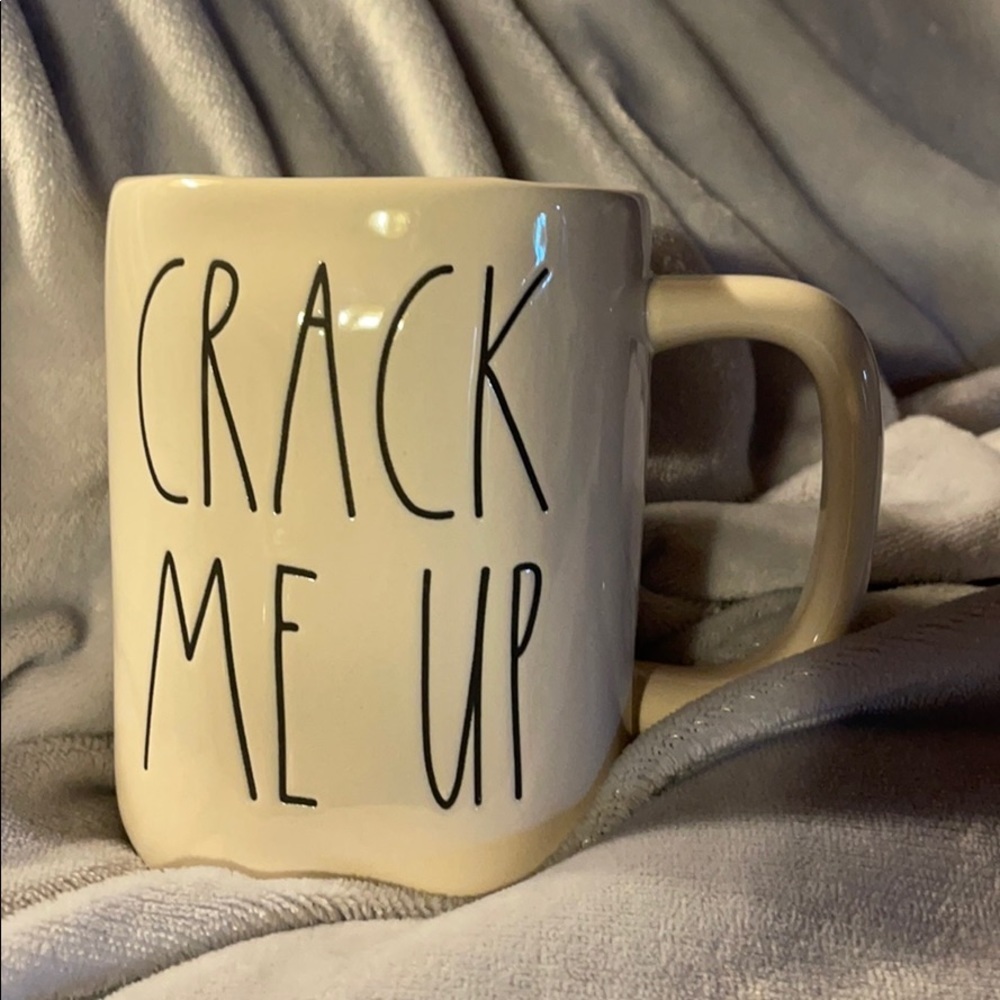Rae Dunn โCrack Me Upโ Ceramic Mug